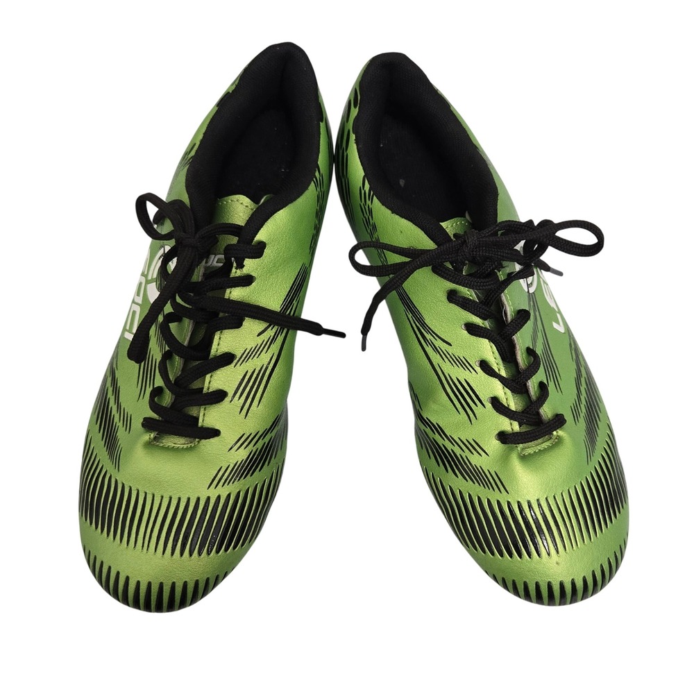LEDCI Womens Green Black Graphic Soccer Cleats‎ Size 39 Athletic